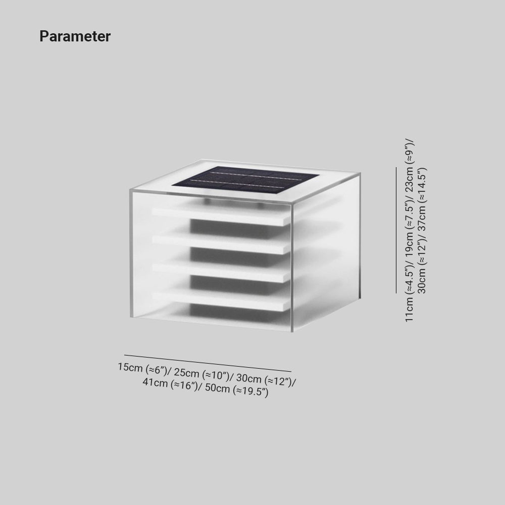 Ray lampă de perete pentru exterior modernă dreptunghiulară din metal solar, negru
