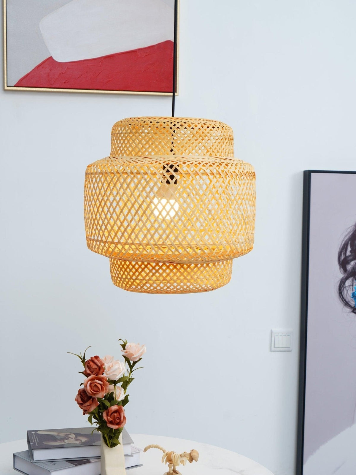 Bove lampă suspendată retro, vintage