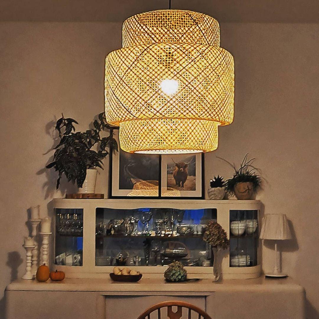 Bove lampă suspendată retro, vintage
