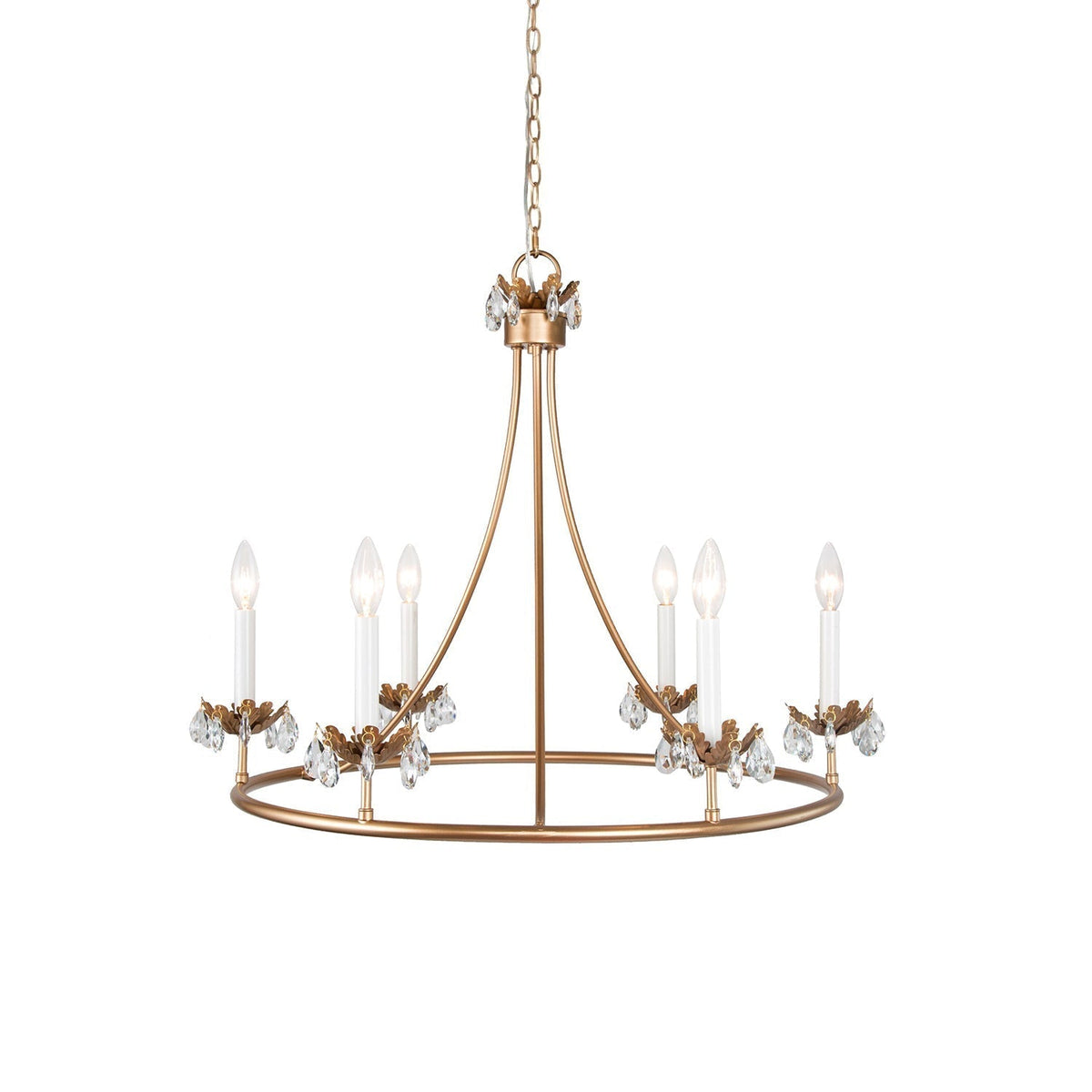 Yrvuvyh candelabru din alamă și cristal, vintage, industrial, de lux