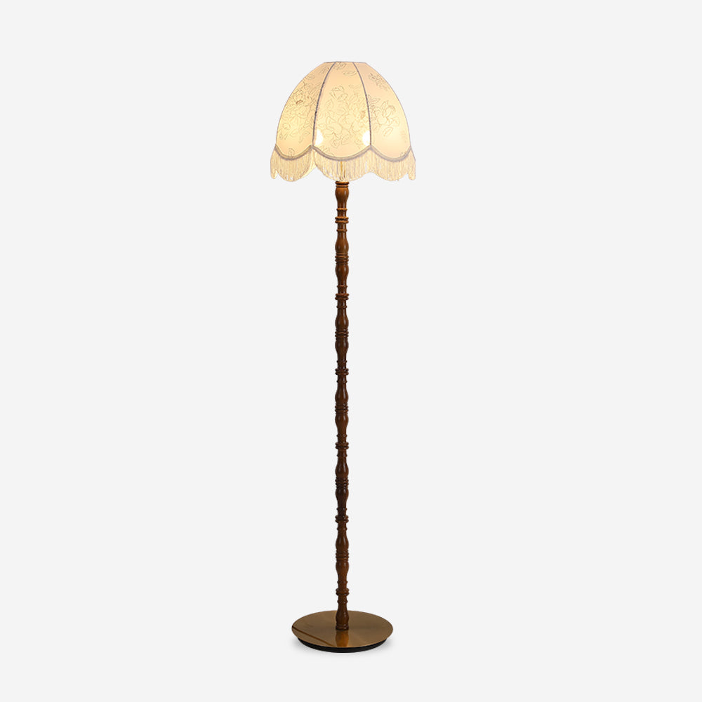 Fioeette lampadar cu abajur textil