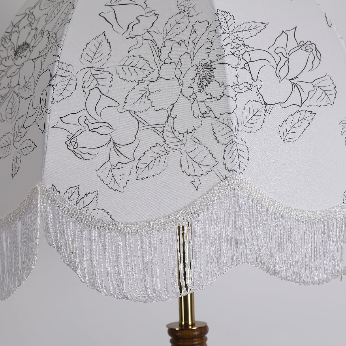 Fioeette lampadar cu abajur textil