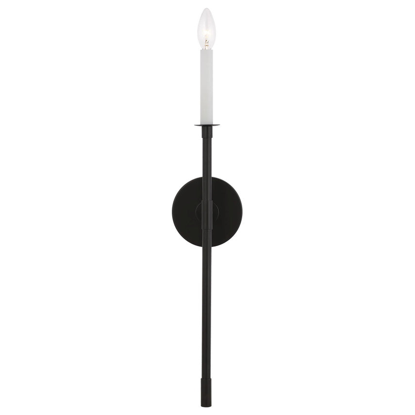 Alvuvyh aplică de perete neagră din metal, modernă, minimalistă