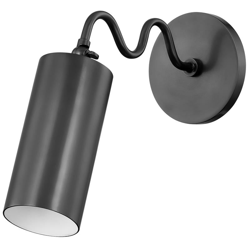Vatnuvyu aplică de perete modernă, minimalistă din metal cu abajur textil