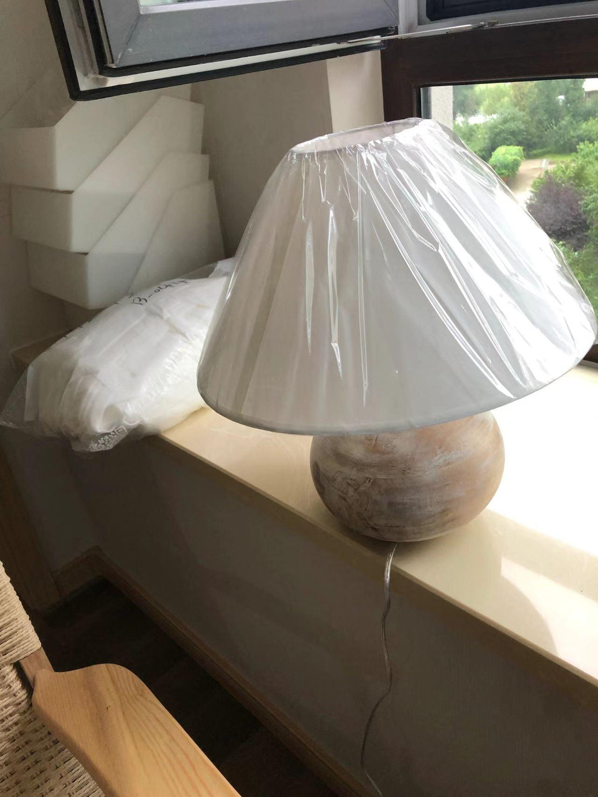Domino Minimalilst lampă de masă din lemn