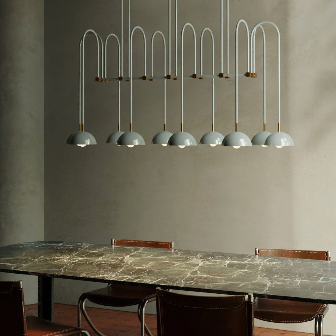 Blikuvyh candelabru Vintage industrial Atelier din alamă