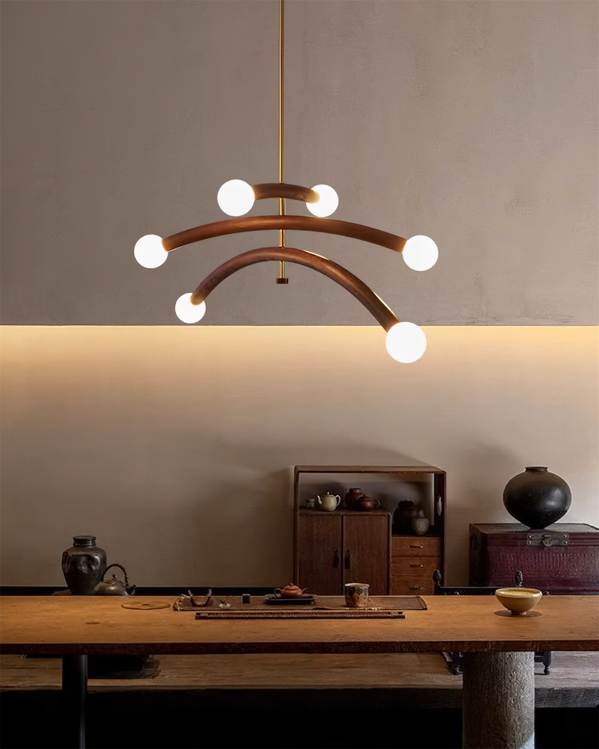 Aurevia candelabru, arcuit, cu glob