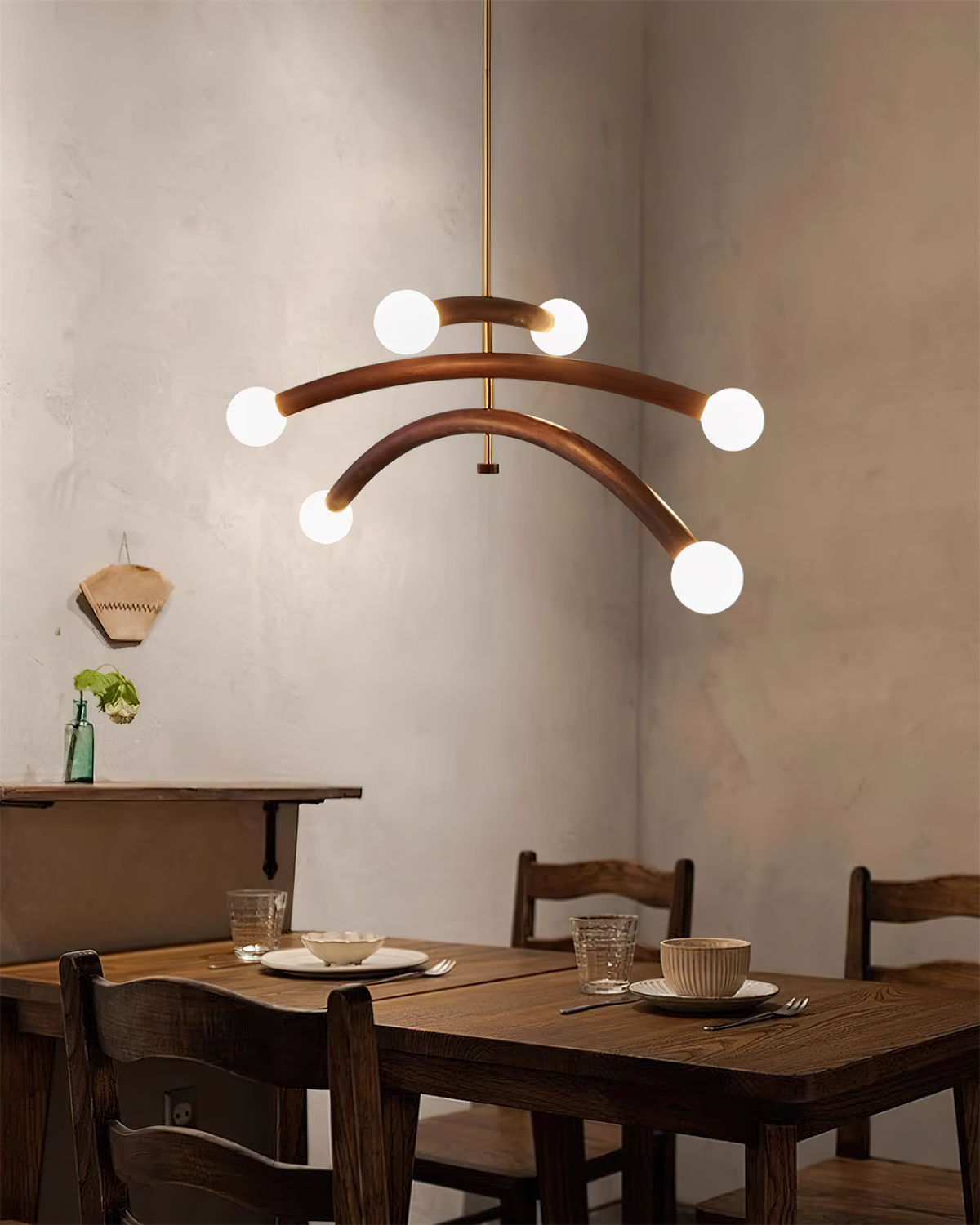 Aurevia candelabru, arcuit, cu glob
