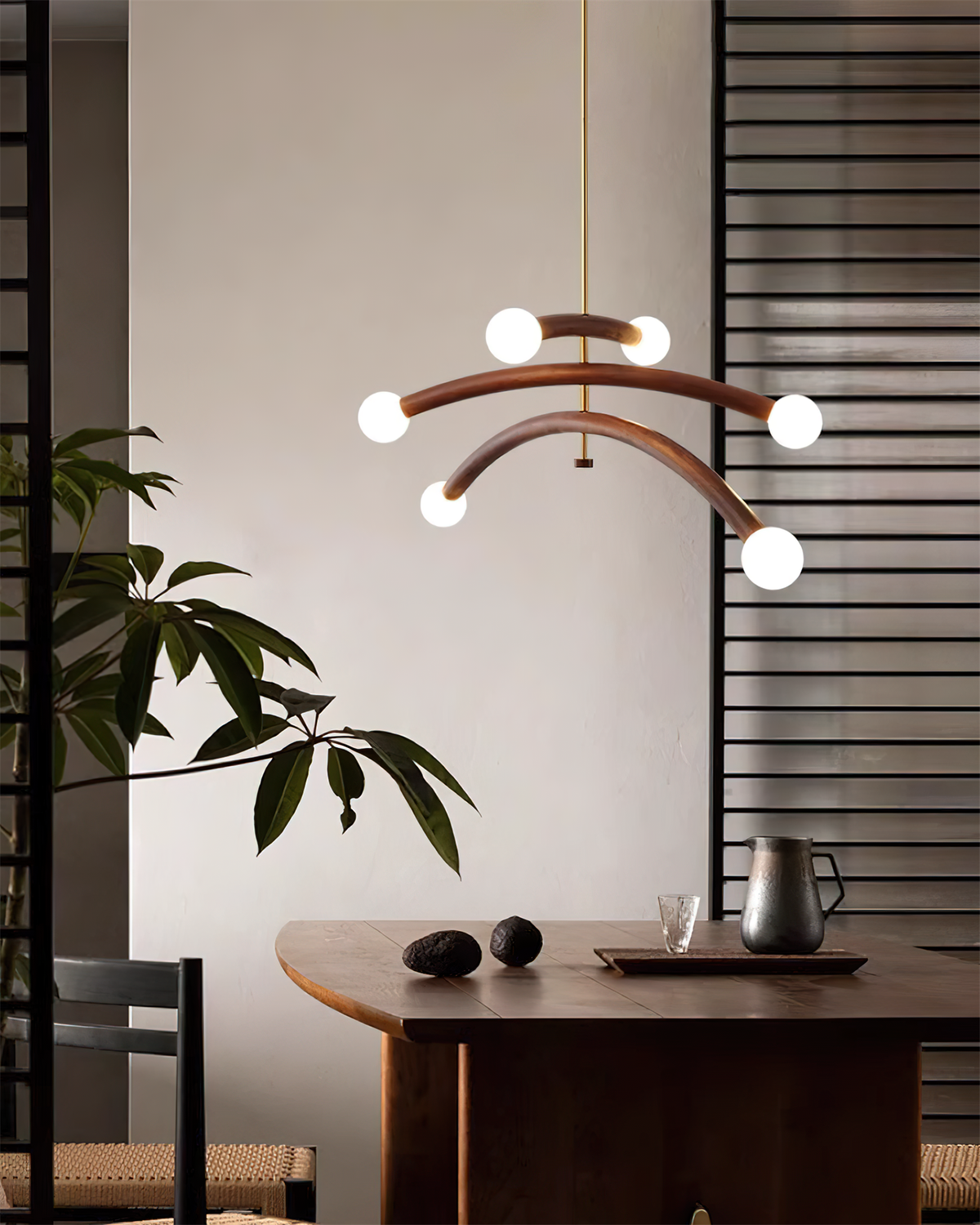 Aurevia candelabru, arcuit, cu glob