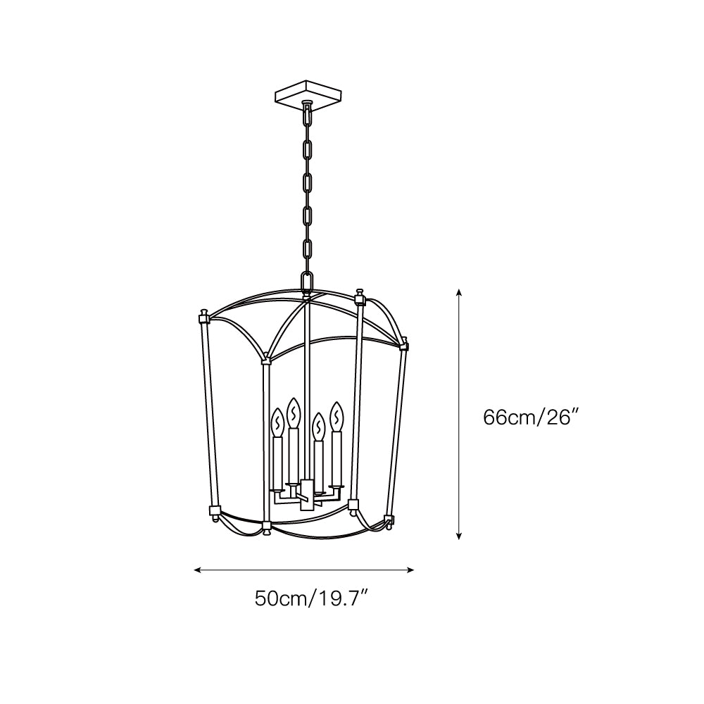 Xenuvyu lampă suspendată neagră din metal, modernă, minimalistă, industrială, în formă de lanternă