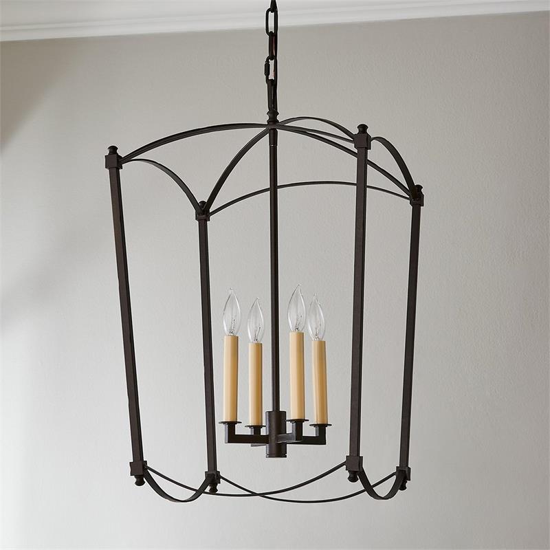Xenuvyu lampă suspendată neagră din metal, modernă, minimalistă, industrială, în formă de lanternă