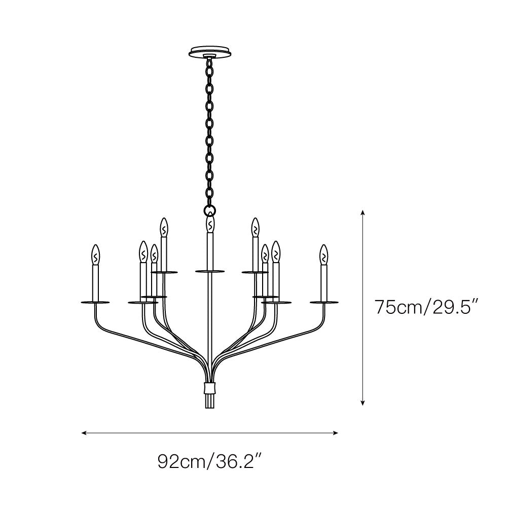Caeluvyh candelabru negru din metal, vintage, industrial