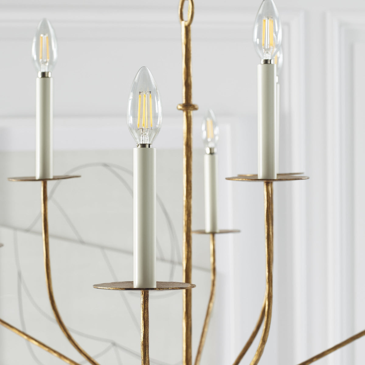 Caeluvyh candelabru negru din metal, vintage, industrial