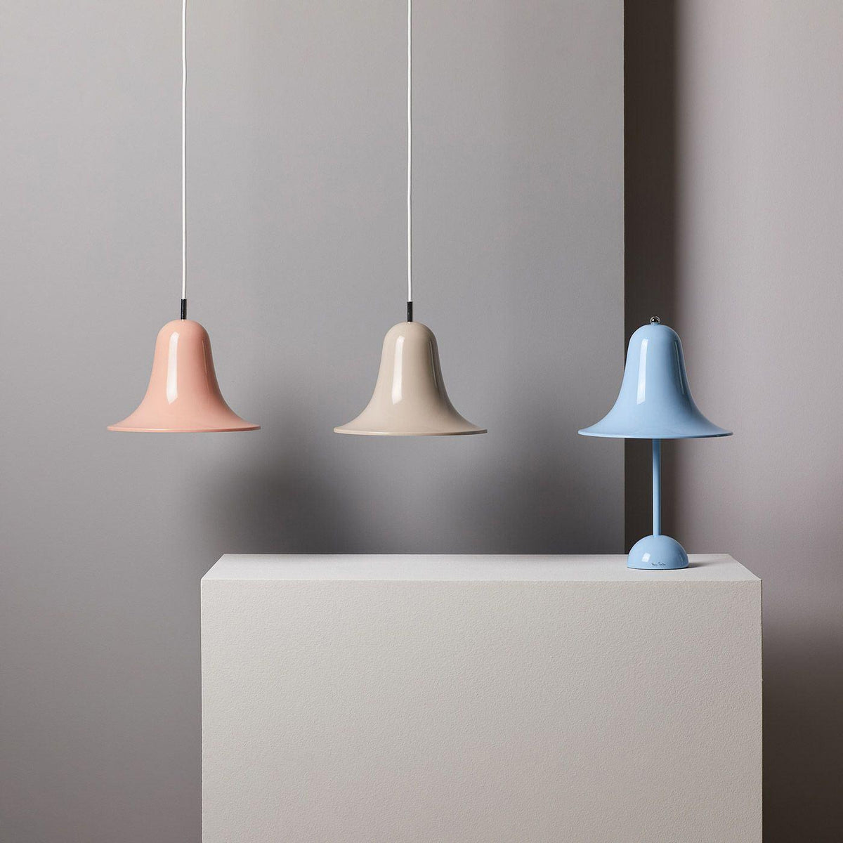 Nevin lampă suspendată, minimalistă, în formă de clopot, cu abajur