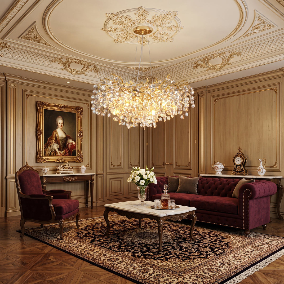 Loxhurst candelabru de cristal