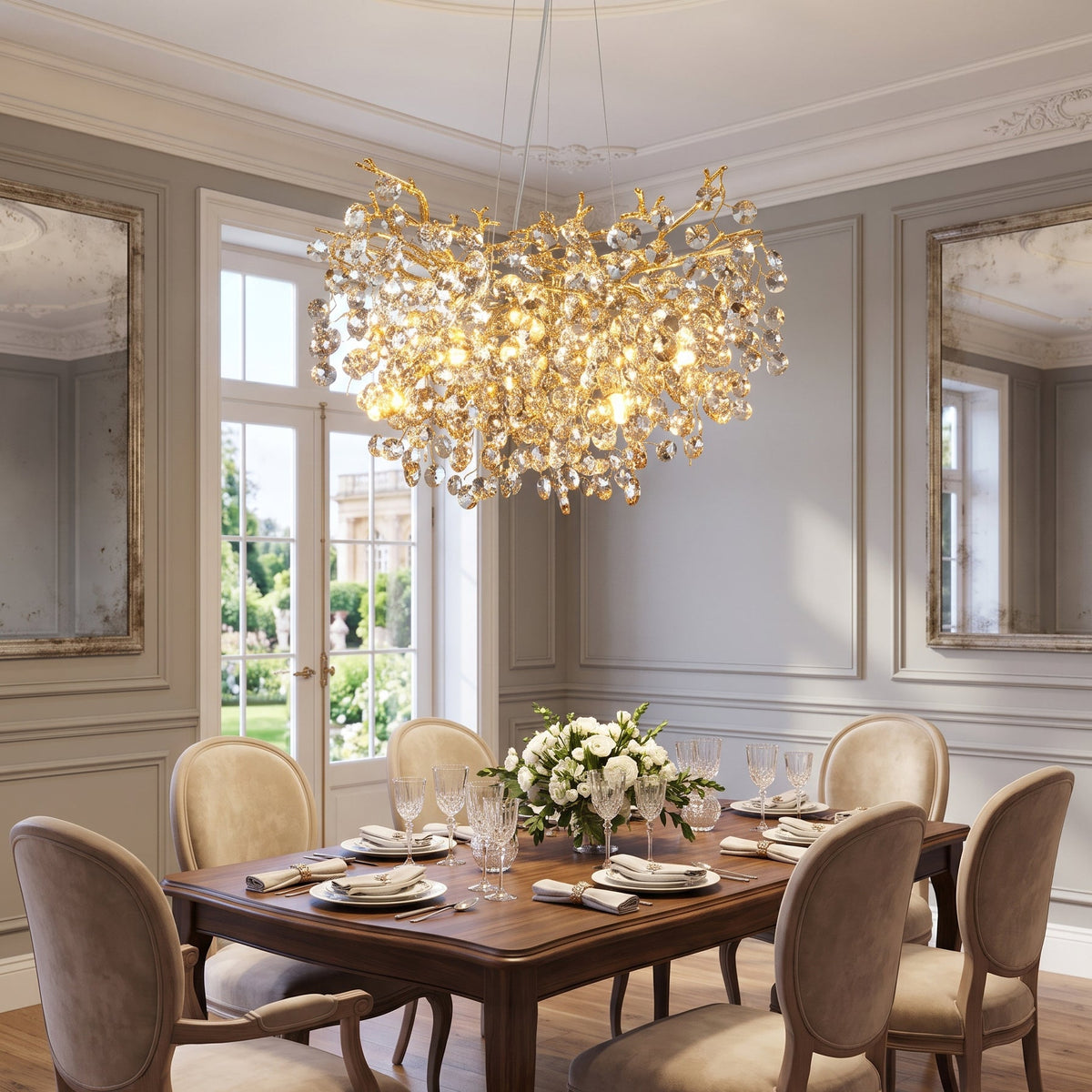 Loxhurst candelabru de cristal