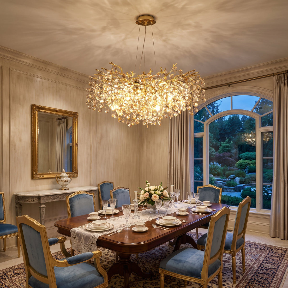 Loxhurst candelabru de cristal