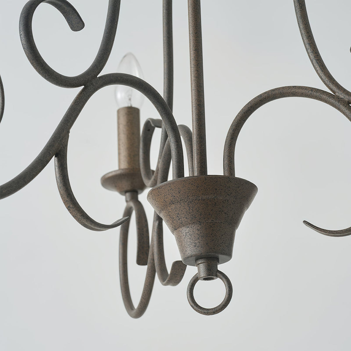 Dvaluvyu candelabru din metal, vintage, industrial