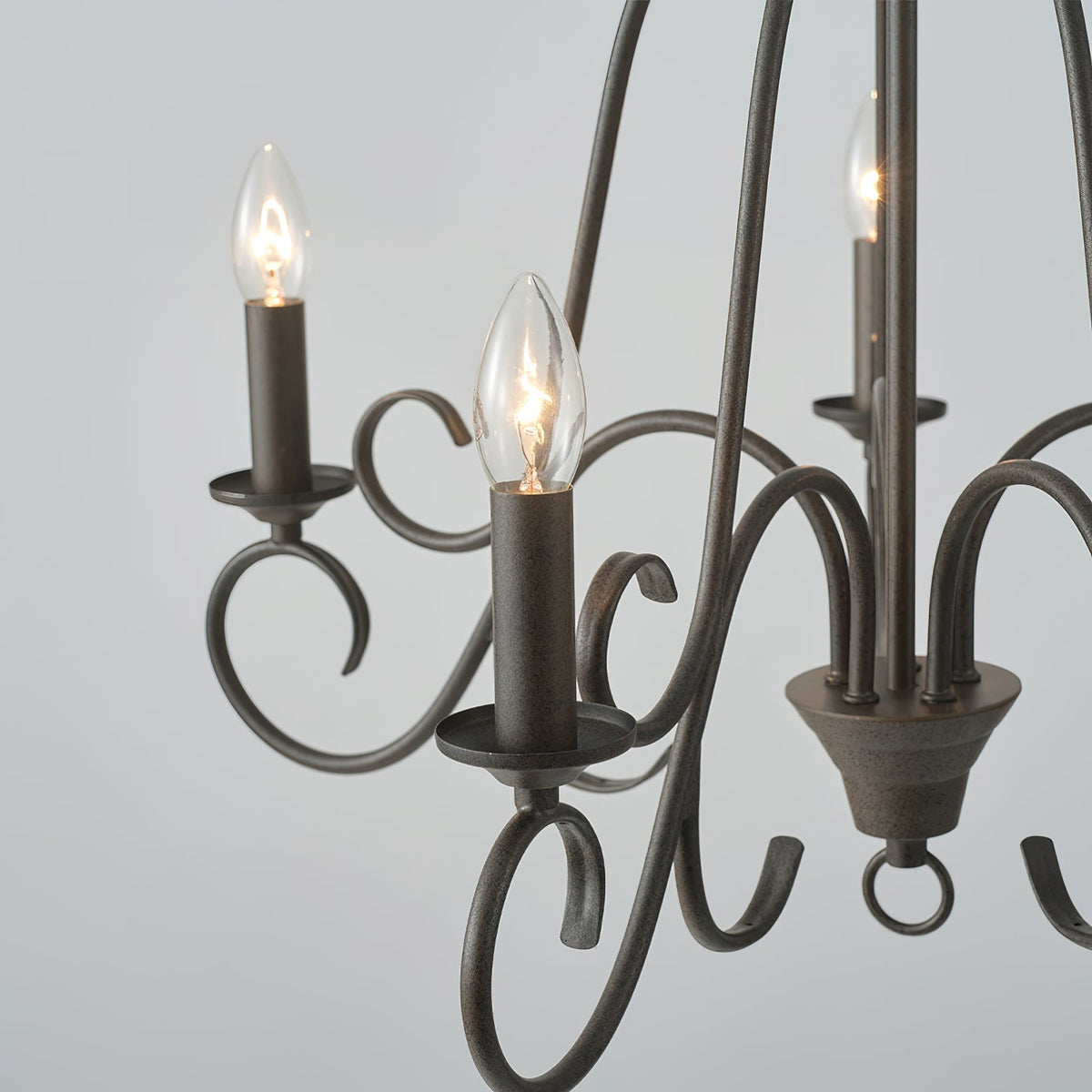 Dvaluvyu candelabru din metal, vintage, industrial