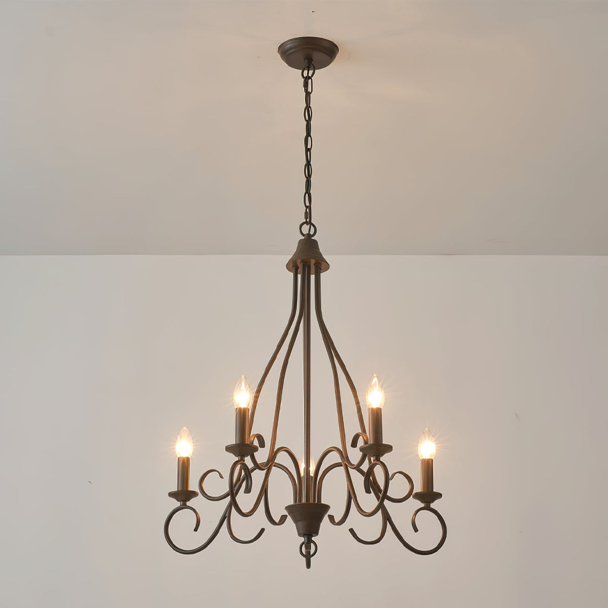 Dvaluvyu candelabru din metal, vintage, industrial