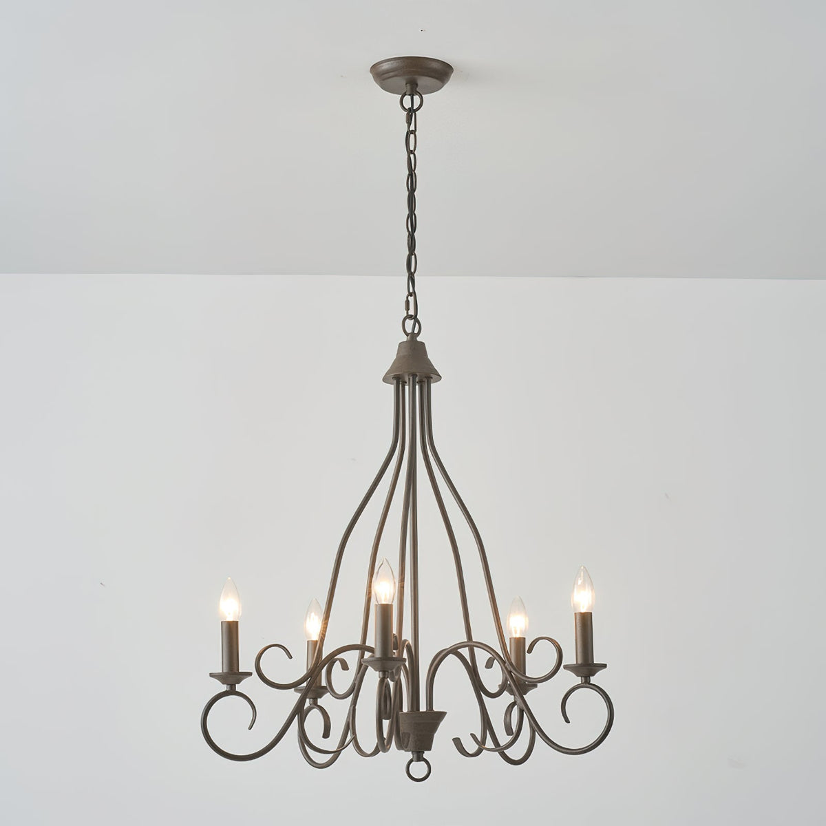 Dvaluvyu candelabru din metal, vintage, industrial
