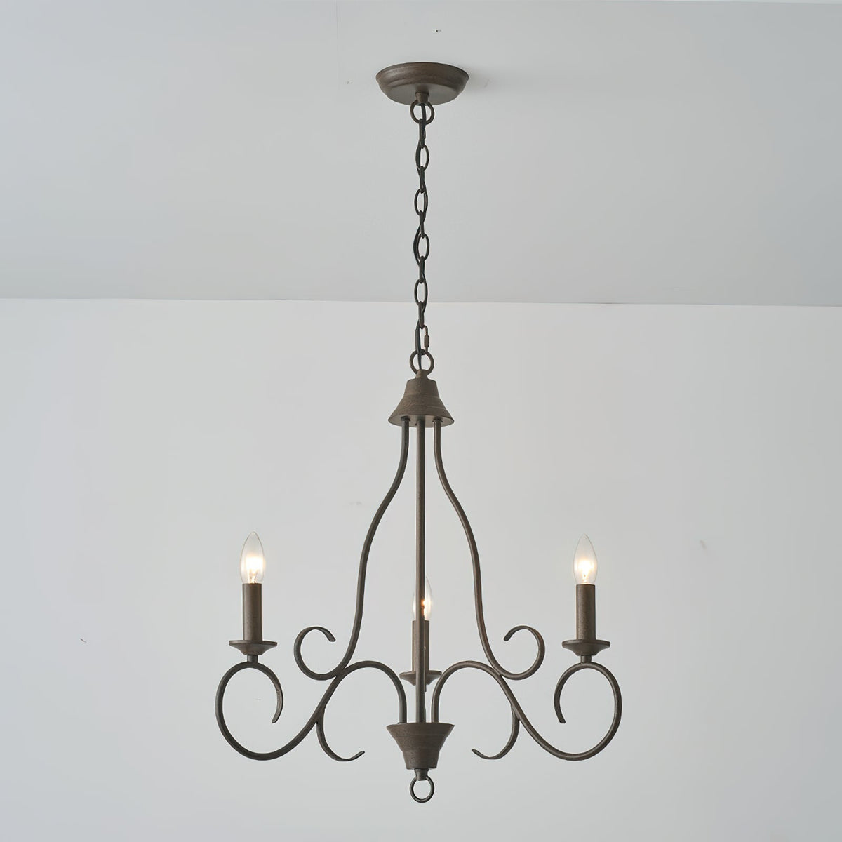 Dvaluvyu candelabru din metal, vintage, industrial