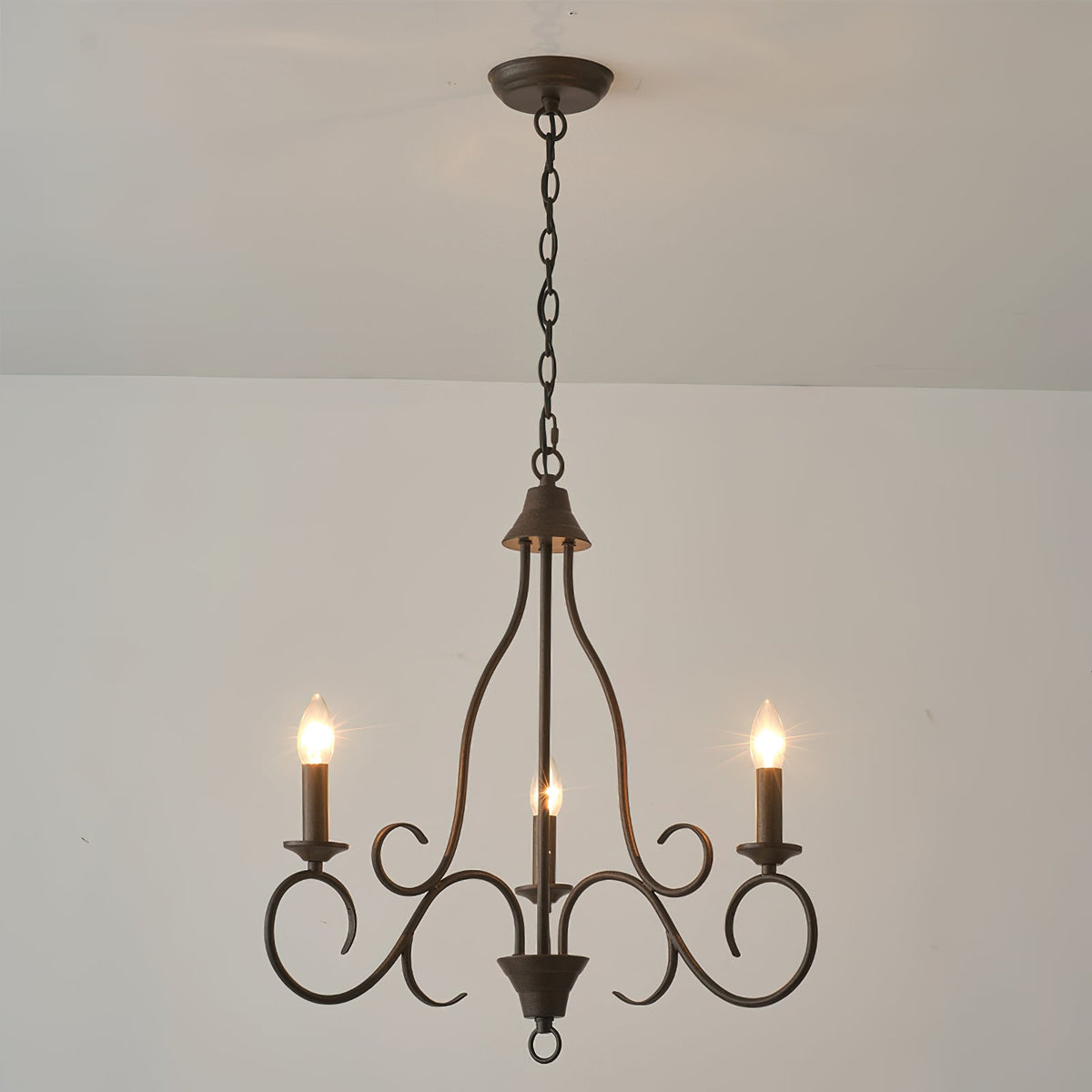 Dvaluvyu candelabru din metal, vintage, industrial