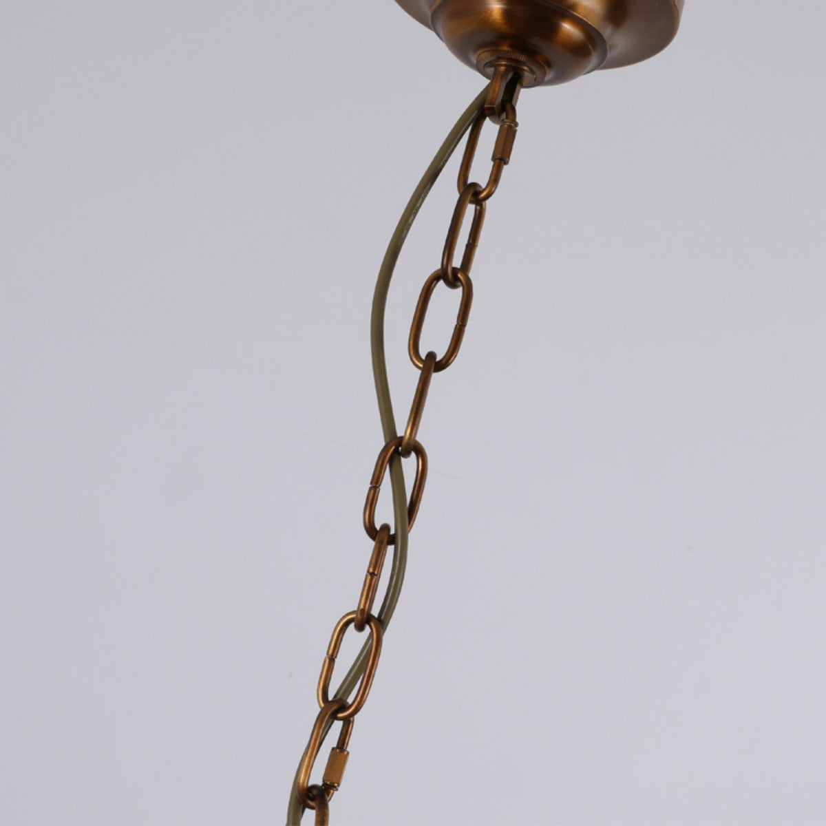 Gloruvyh candelabru din material textil și metal, vintage, industrial