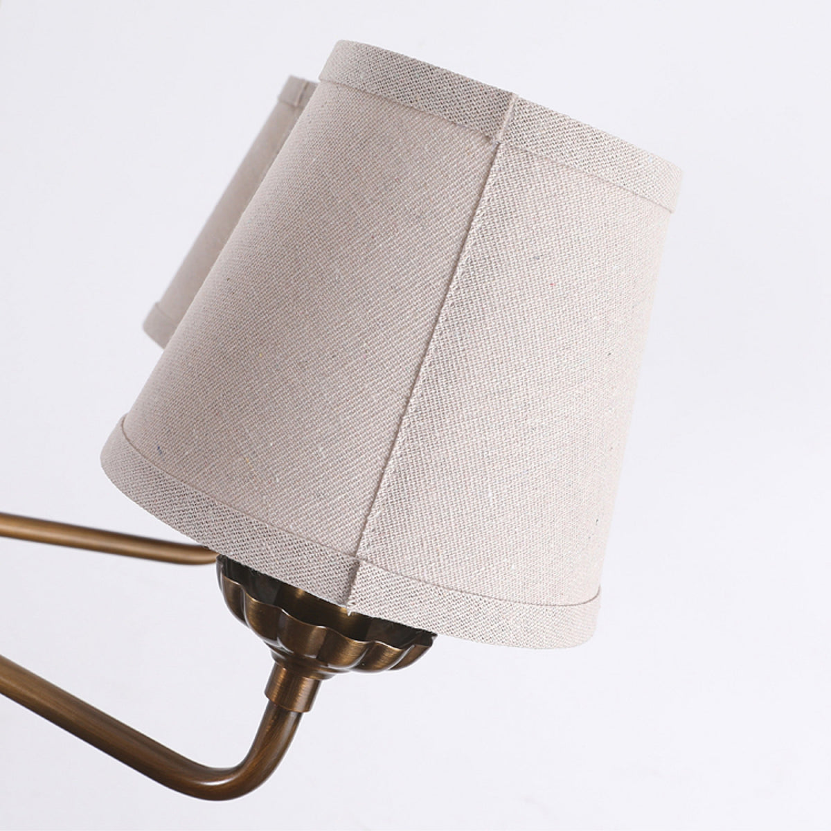Gloruvyh candelabru din material textil și metal, vintage, industrial