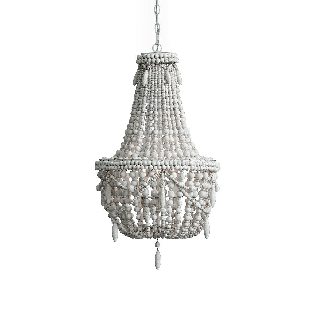 Eirikuvyu candelabru  postmodern lux cu perle metalice și lemn