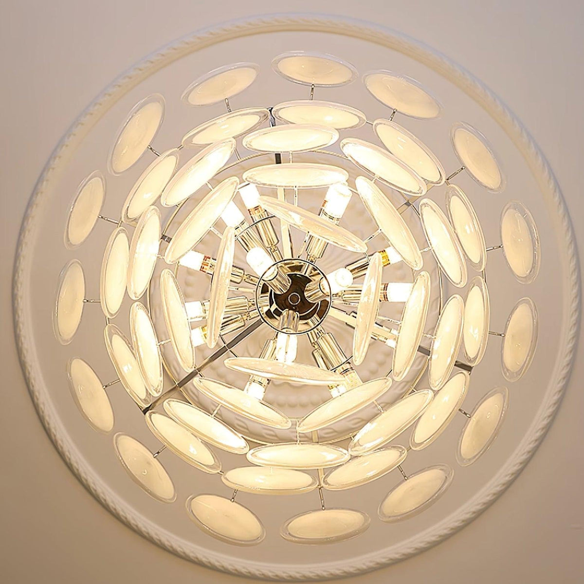Lumirae candelabru Cascading Frosted sticlă Discs