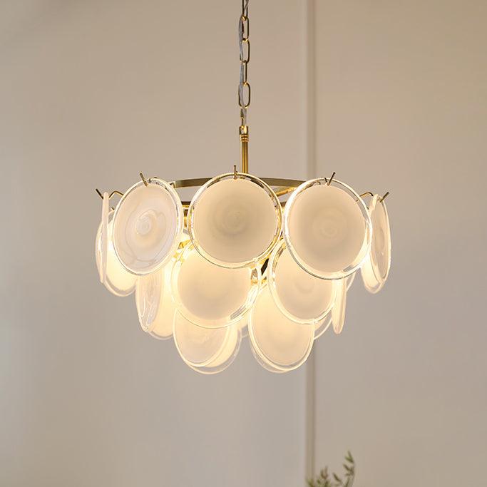 Lumirae candelabru Cascading Frosted sticlă Discs