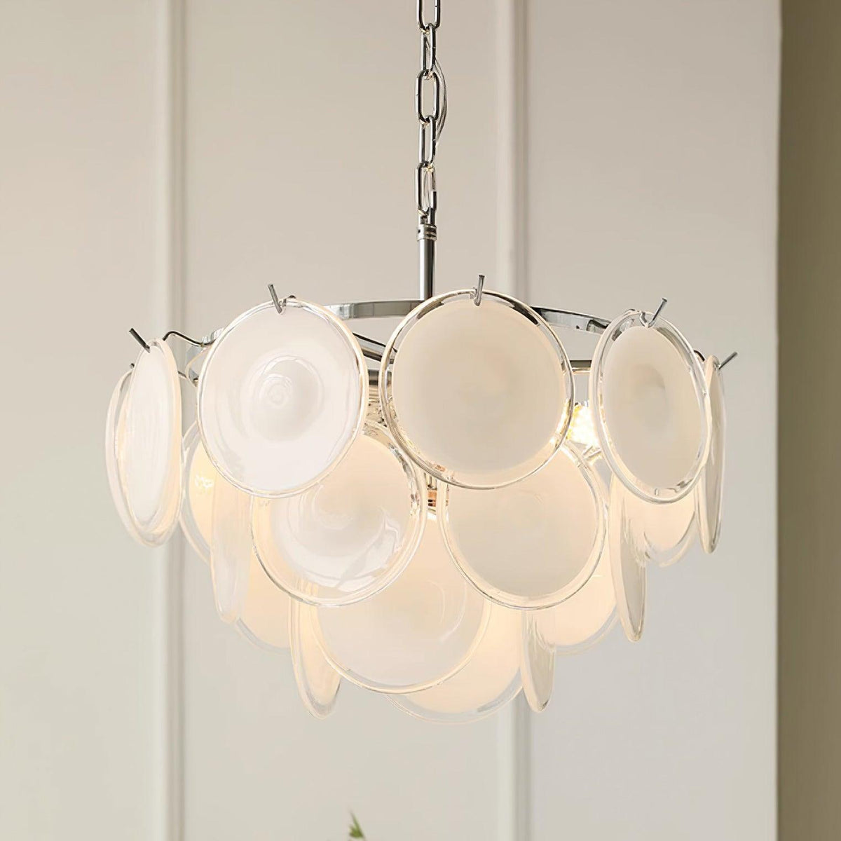 Lumirae candelabru Cascading Frosted sticlă Discs