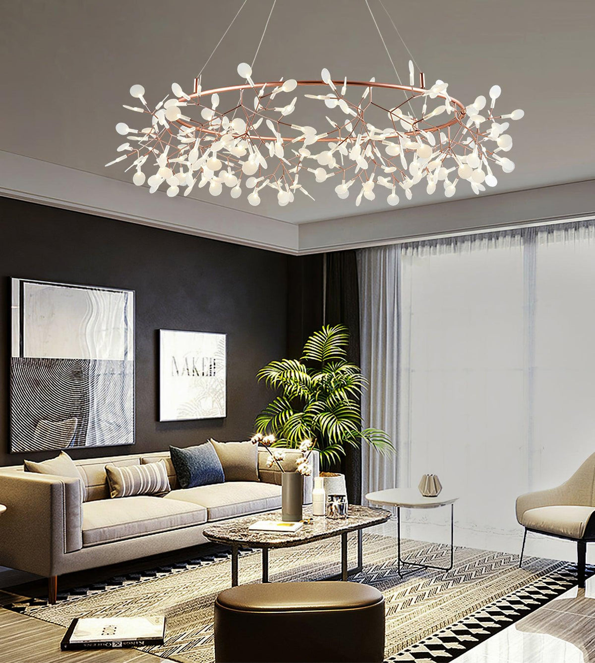 Dore candelabru Firefly ramură LED