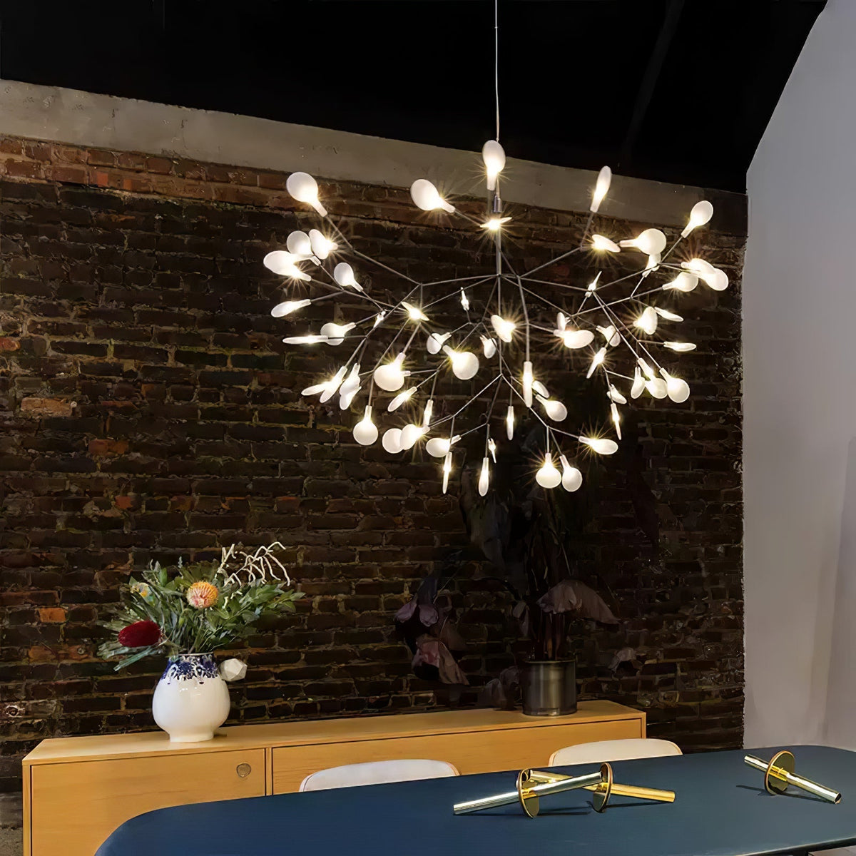 Candelabru negru Firefly LED