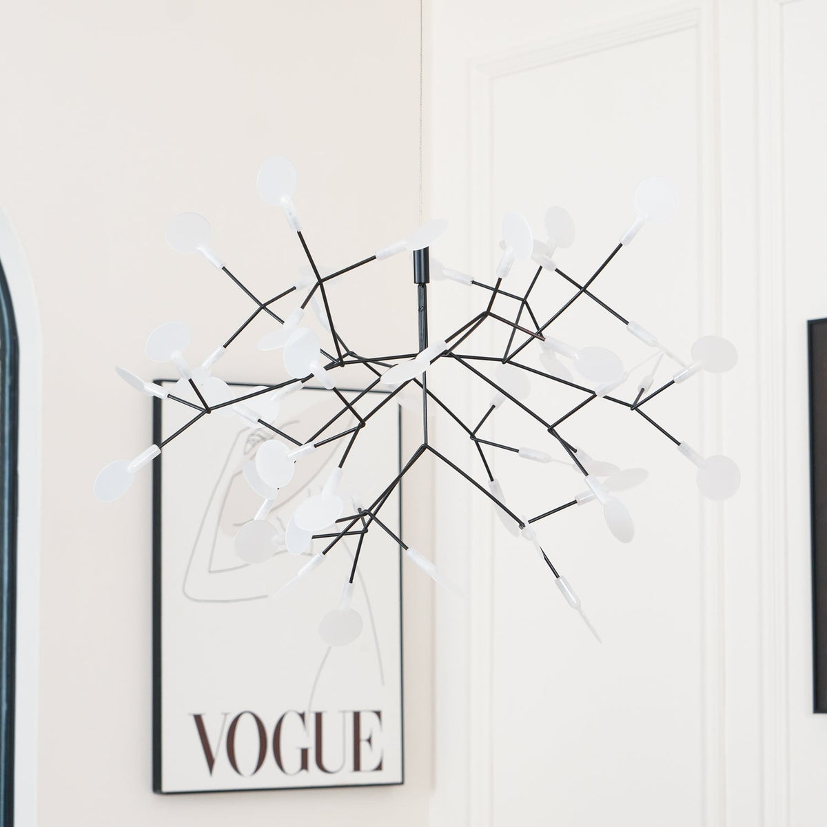 Candelabru negru Firefly LED