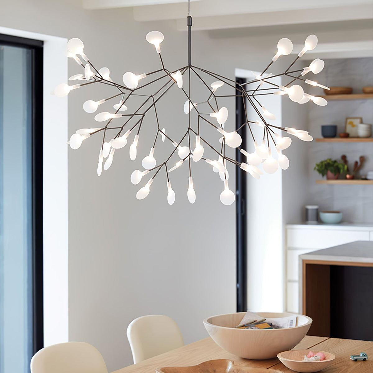 Candelabru negru Firefly LED