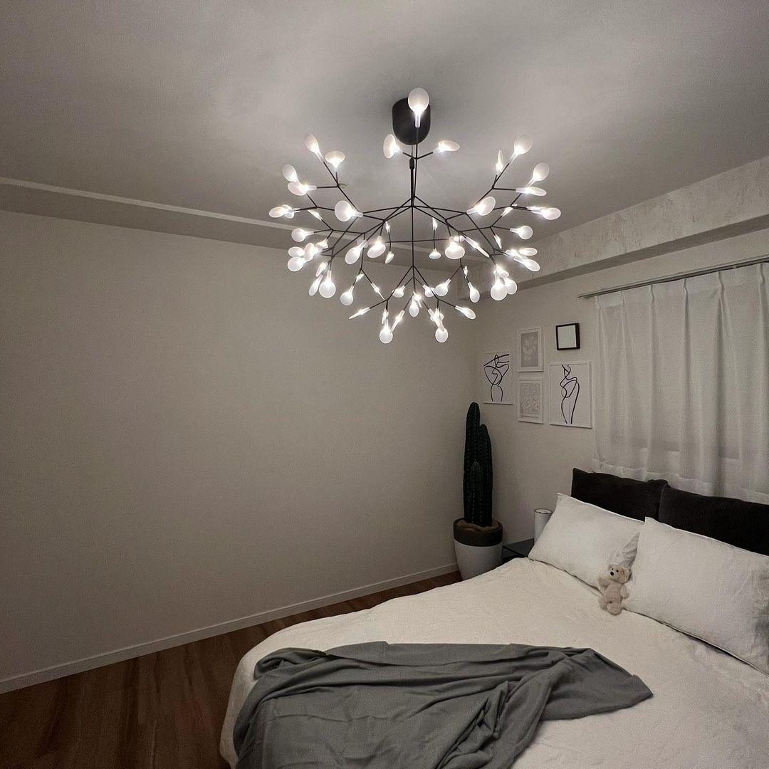 Candelabru negru Firefly LED