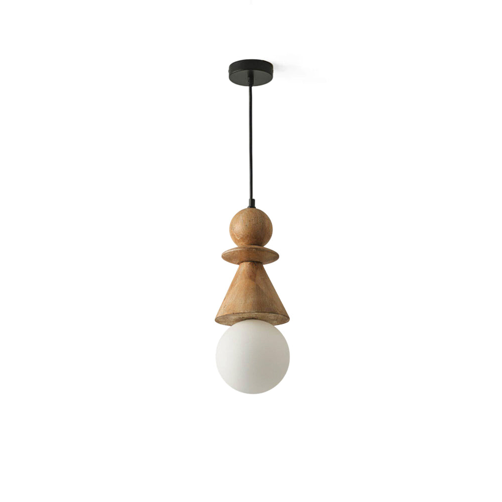 Alderelle lampă suspendată Stacked lemn Totem