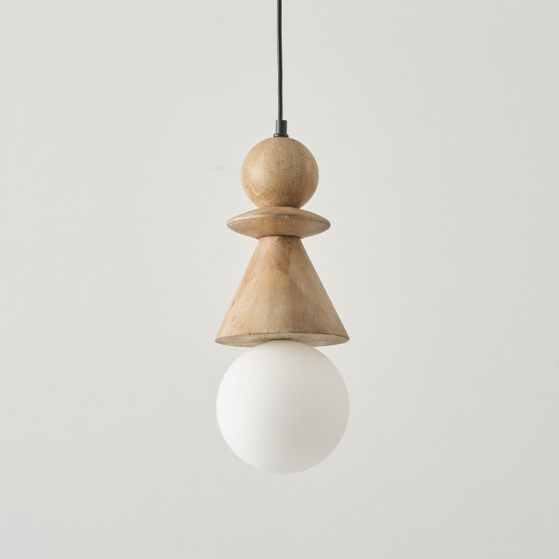 Alderelle lampă suspendată Stacked lemn Totem