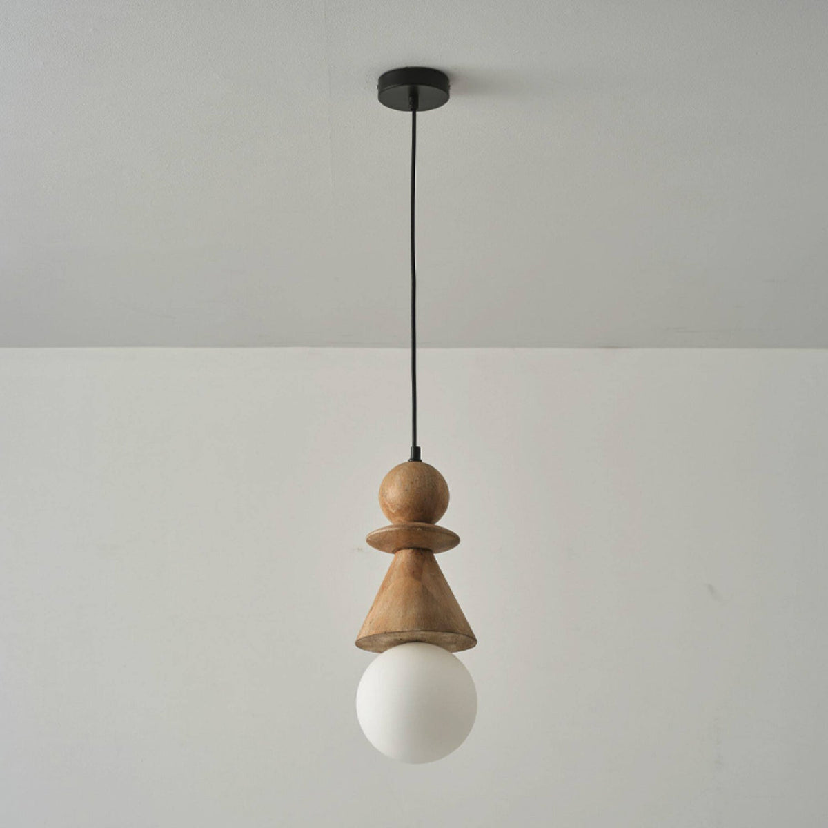 Alderelle lampă suspendată Stacked lemn Totem