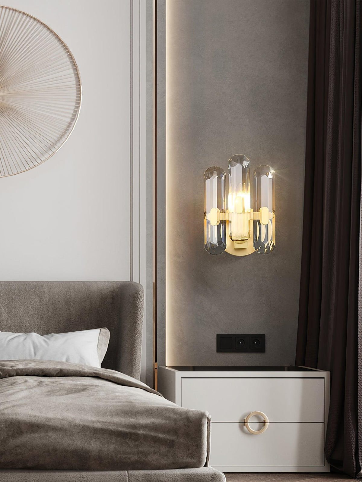 Gevon aplică de perete Postmodernă Lux cristal