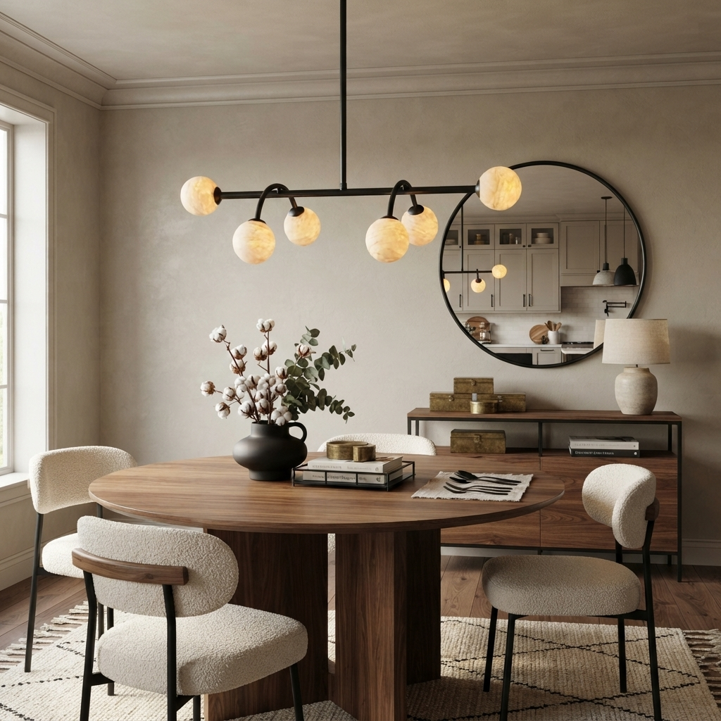 Elmsstone Candelabru din alabastru
