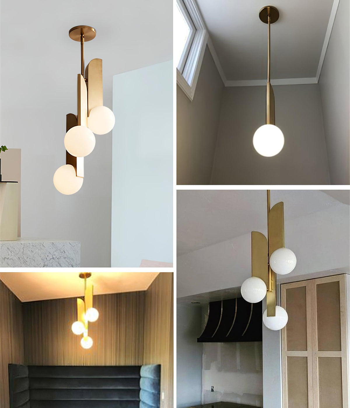 Eirelelia lampă suspendată din sticlă, elegantă