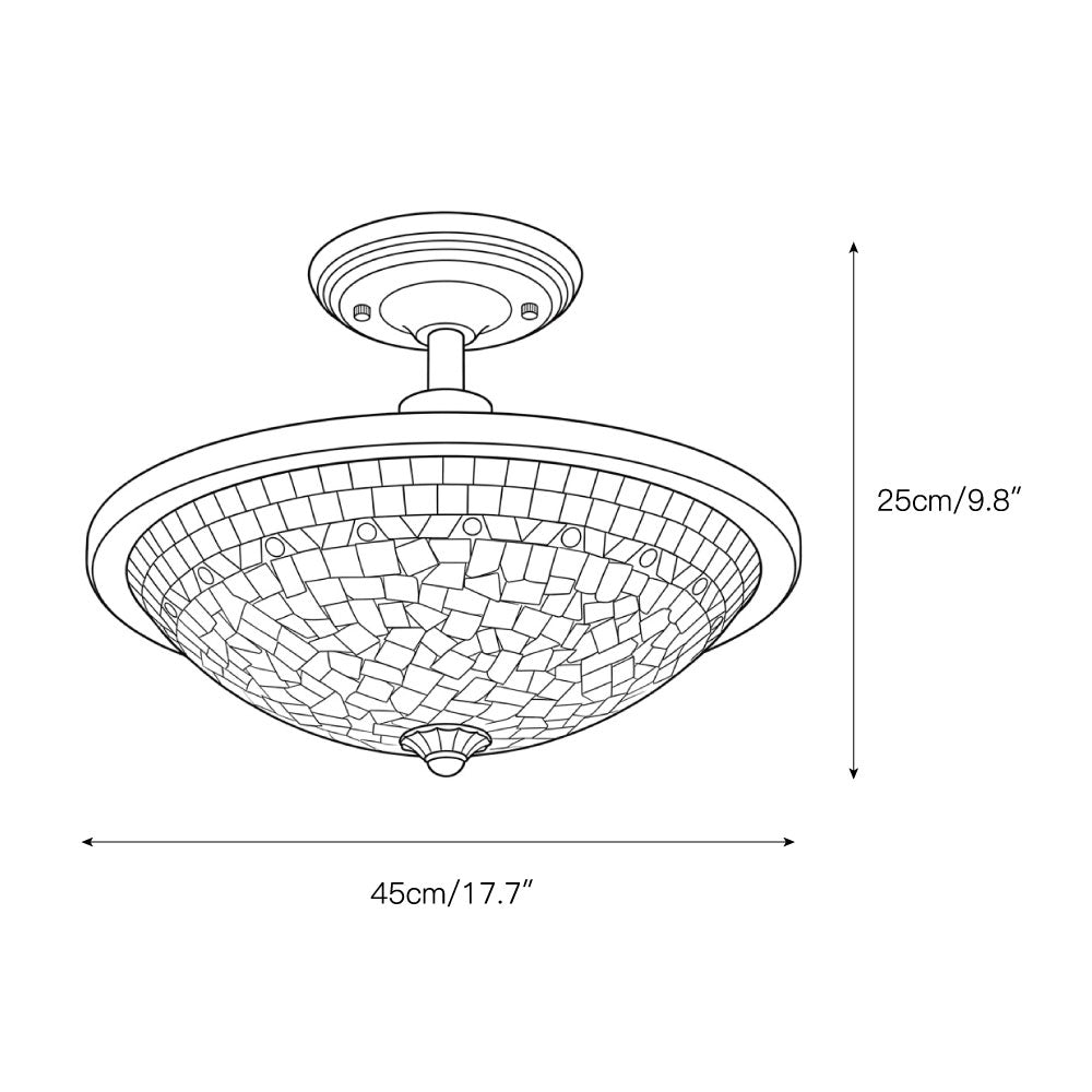 Marin plafonieră aplicată