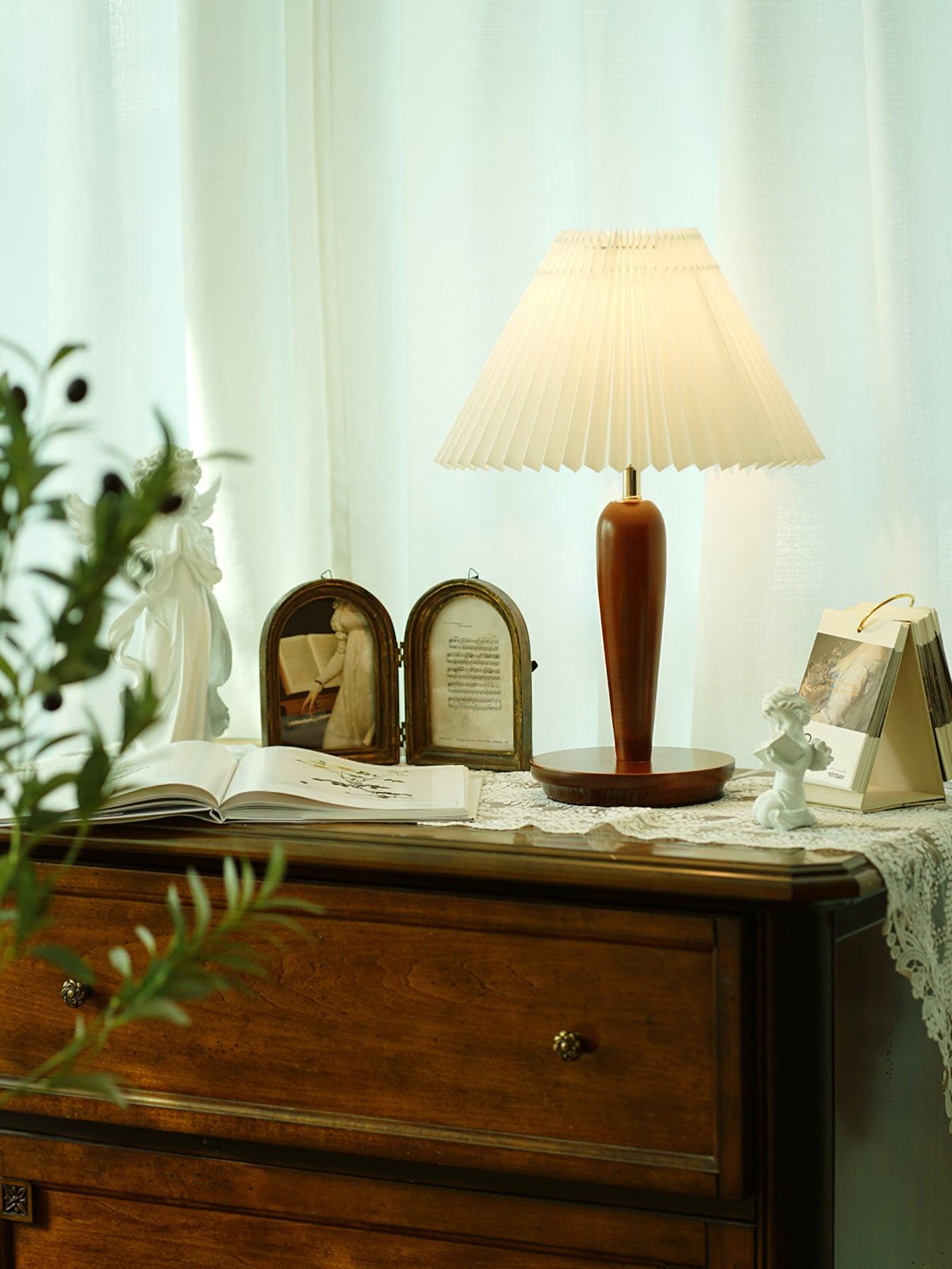 Linorelia lampă de masă modernă cu abajur textil