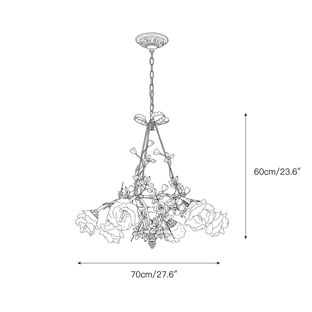 Caleira Rose candelabru