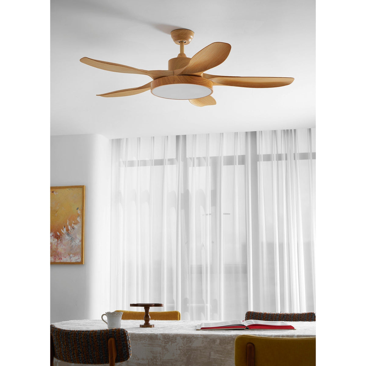 Teriinena ventilator de tavan cu lumină