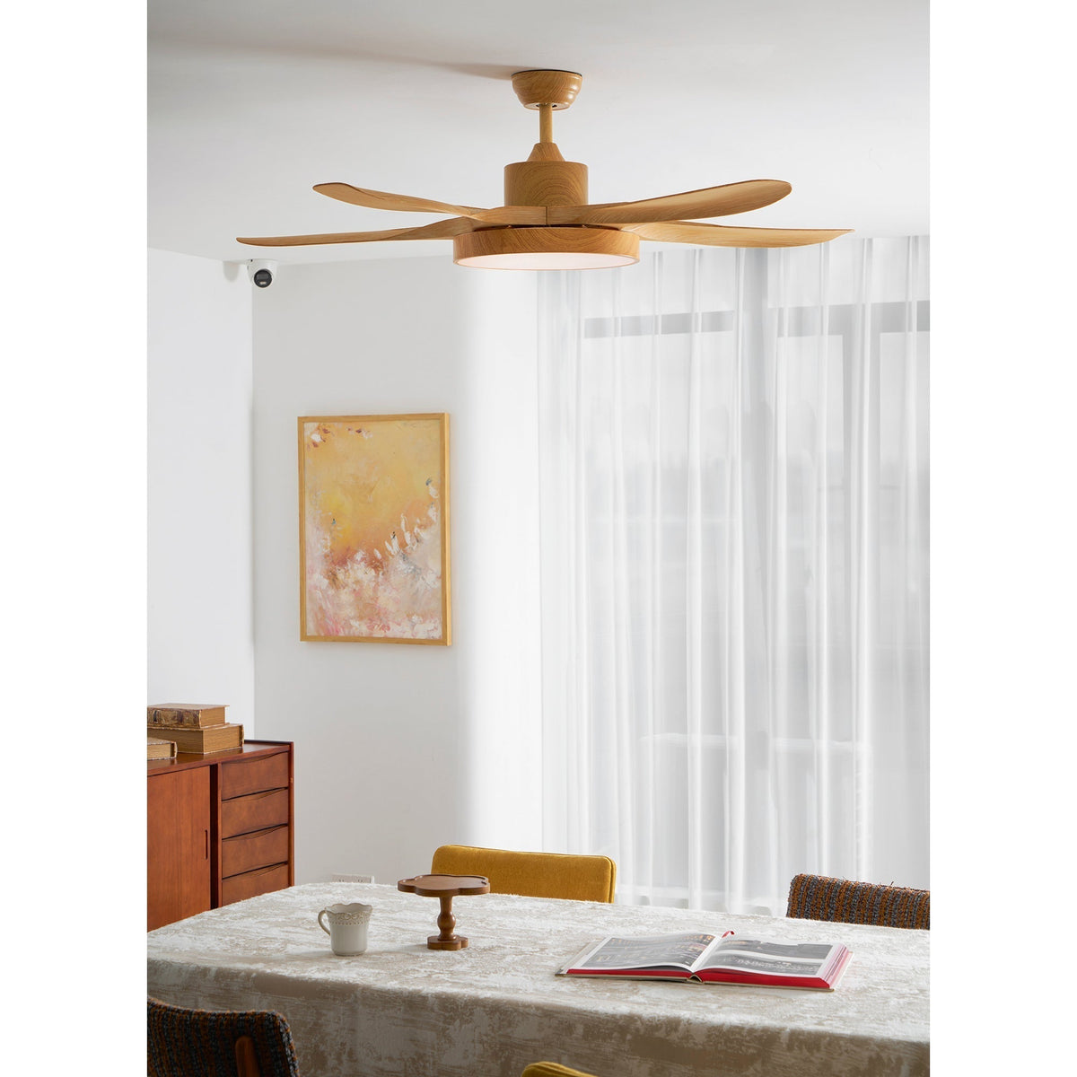 Teriinena ventilator de tavan cu lumină