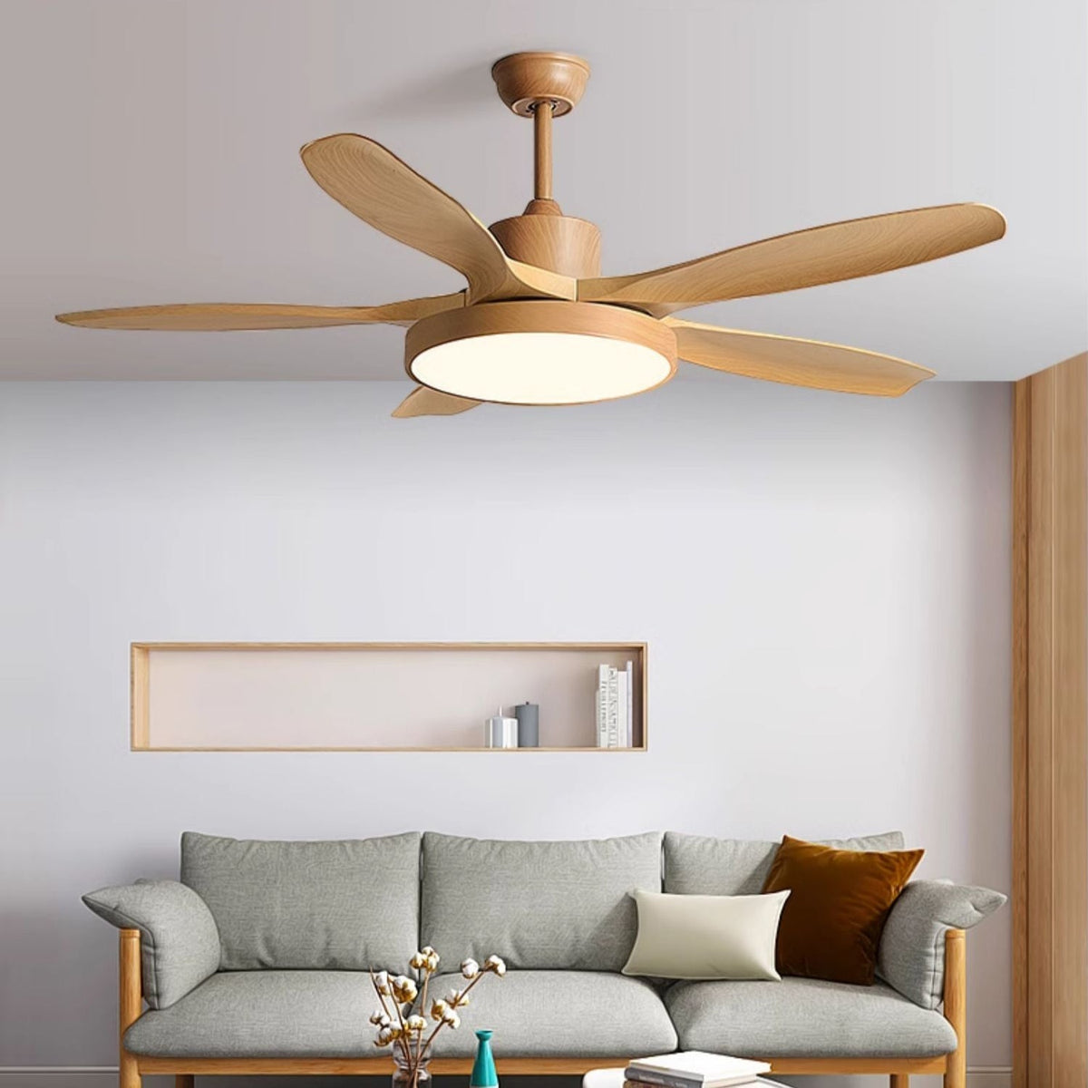 Teriinena ventilator de tavan cu lumină